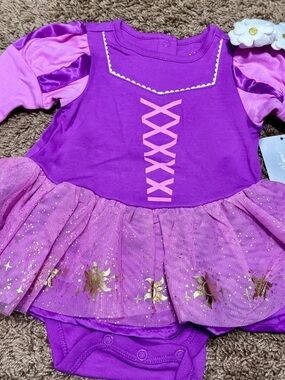 Disney Baby Rapunzel tutu bodysuit size 12-18 months NWT